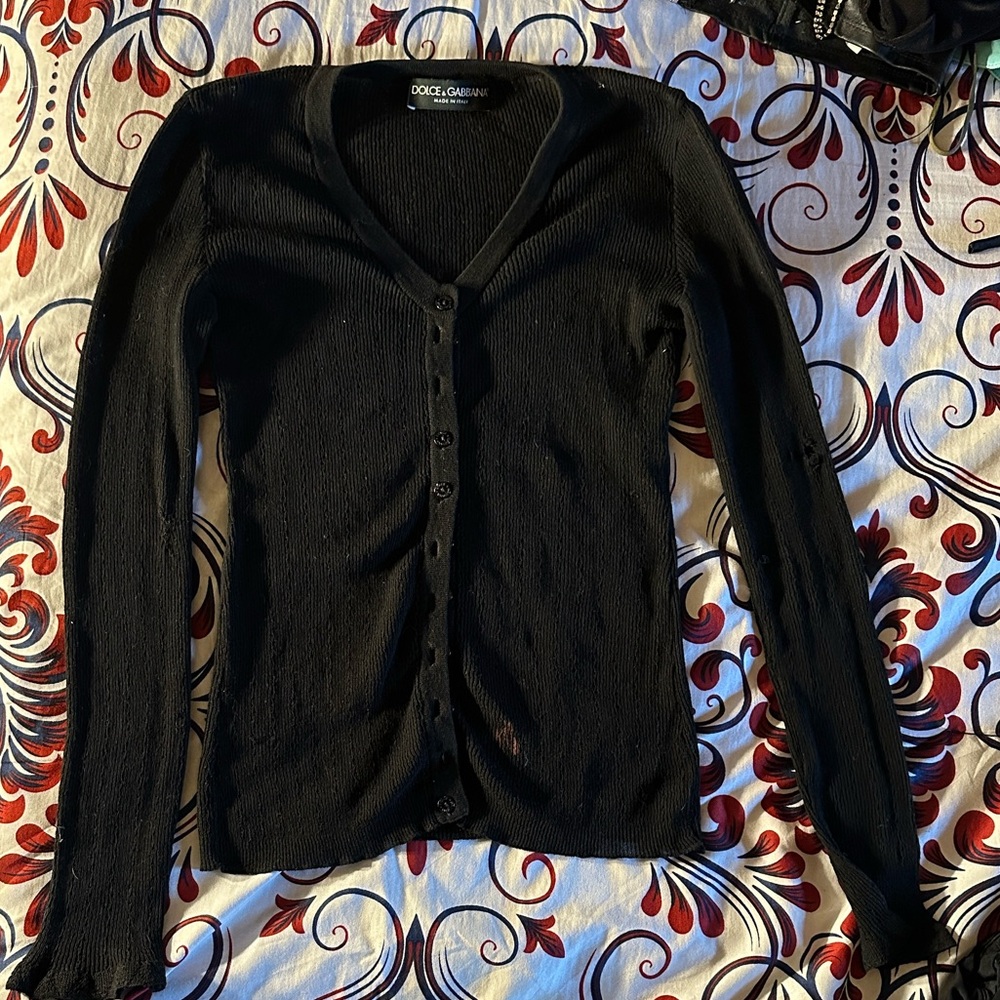 Dolce & Gabbana Black Cardigan